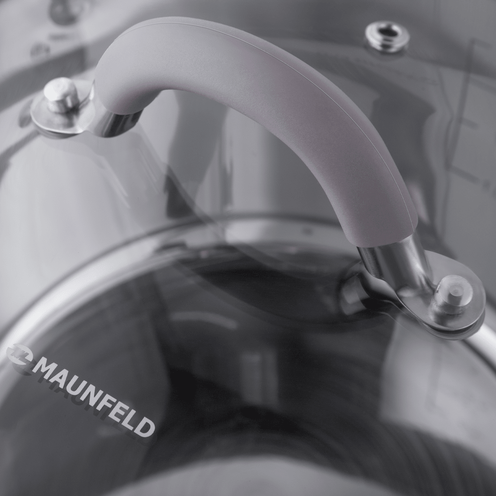 Ковш MAUNFELD LEONA MF18LN01SP из нержавеющей стали со стеклянной крышкой, 16 см, 1,6 л. - фото7