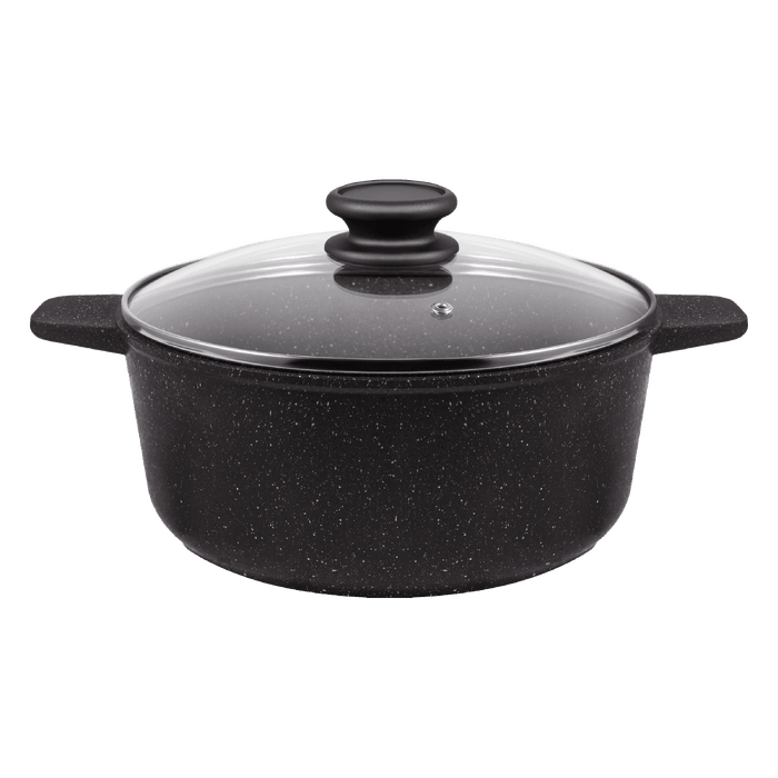 Кастрюля MAUNFELD GALAXITE MF24GLX01CR из&nbsp;литого алюминия со&nbsp;стеклянной крышкой, 24&nbsp;см, 4&nbsp;л