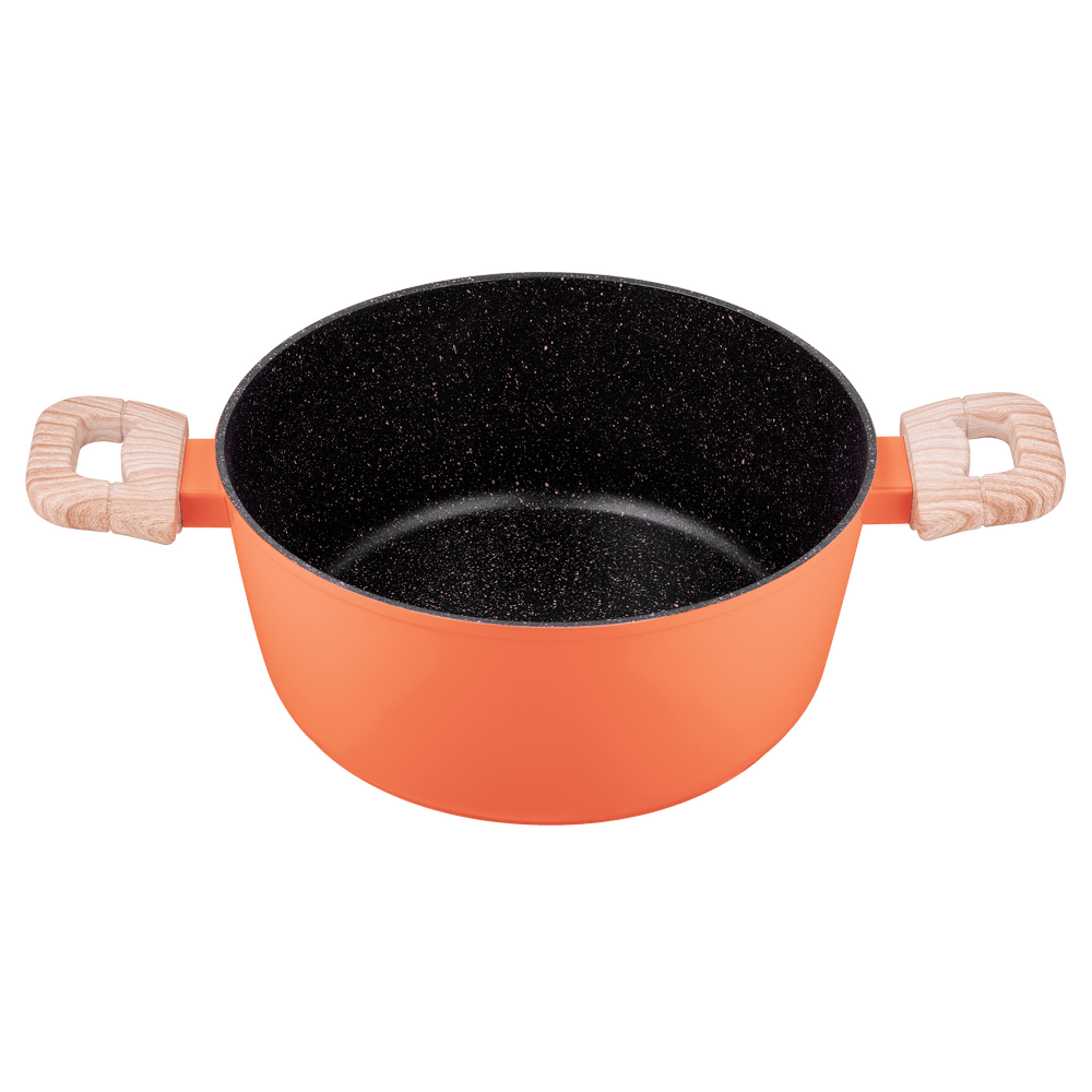 Кастрюля MAUNFELD MARTA MCS41FA06CL из кованого алюминия со стеклянной крышкой, 24 см, 4,1 л. - фото2