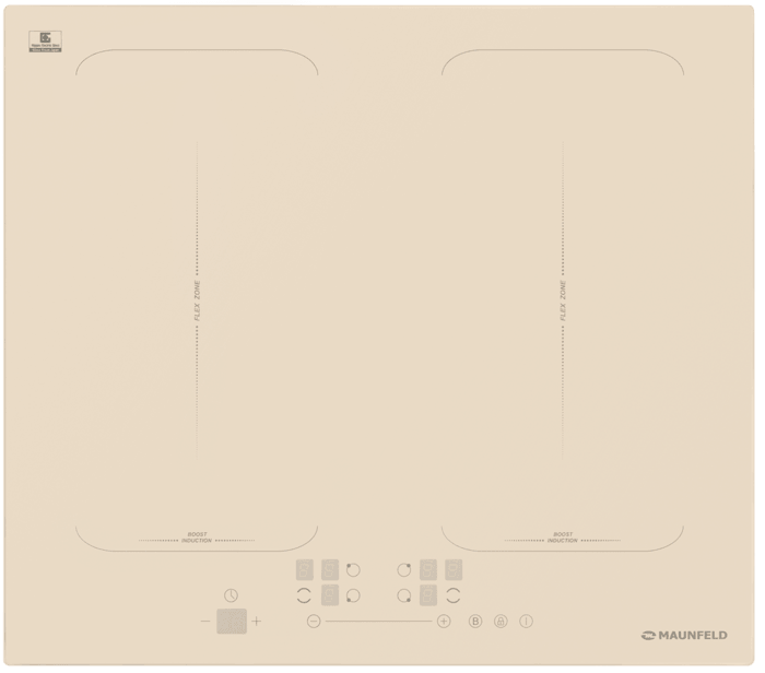 Индукционная варочная панель с&nbsp;двумя Flex Zone и&nbsp;Booster MAUNFELD EVI.594-FL2-BG
