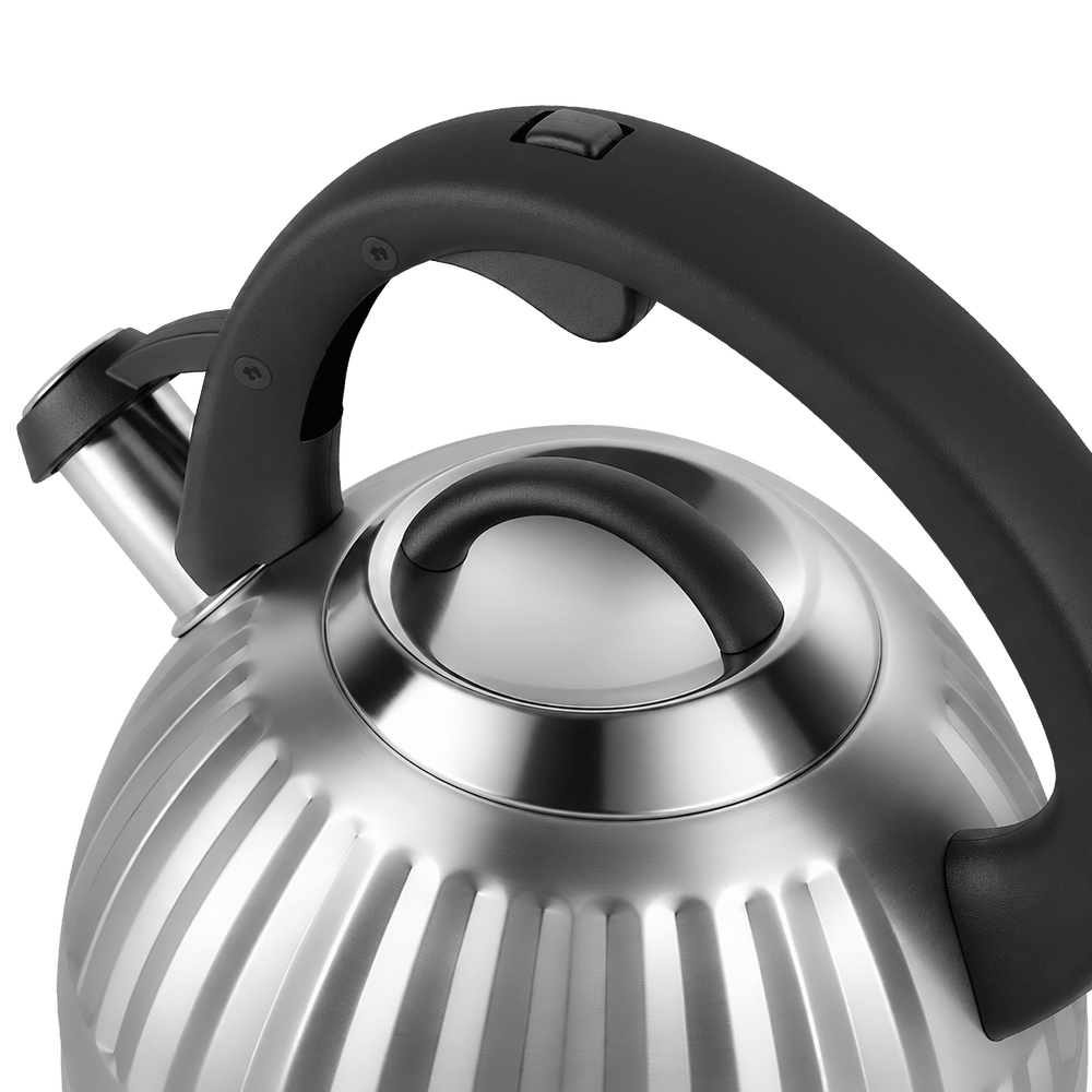 Чайник со свистком MAUNFELD WAFFLE MF117W25KT из нержавеющей стали 2,5 л - фото7