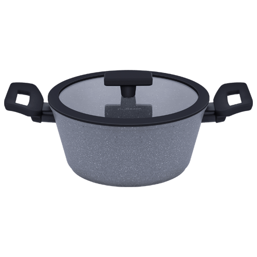 Кастрюля FILIGRANA SAGA FG20SGA01CS из&nbsp;кованого алюминия со&nbsp;стеклянной крышкой, 20&nbsp;см