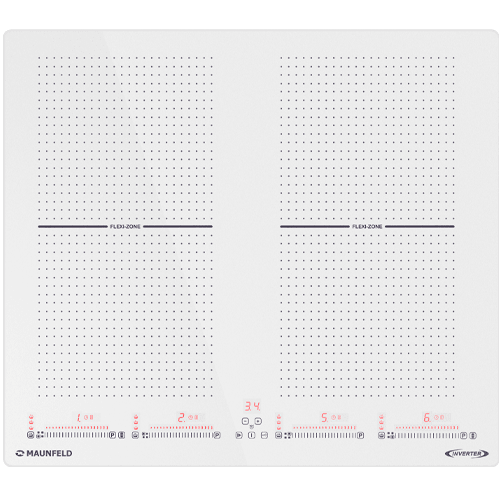Индукционная варочная панель с&nbsp;двумя Flex Zone и&nbsp;Booster MAUNFELD CVI594SF2WH Inverter