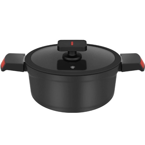 Кастрюля с крышкой MAUNFELD AURORA MF20ARR1CS из литого алюминия, 20*10 см