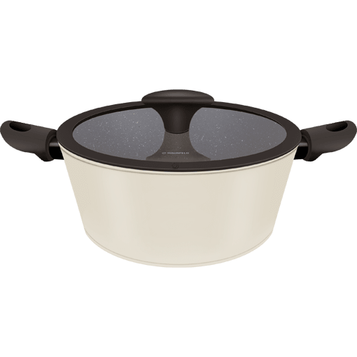 Кастрюля MAUNFELD KAYLA MF38KL01CS из&nbsp;кованого алюминия,  3,8&nbsp;л