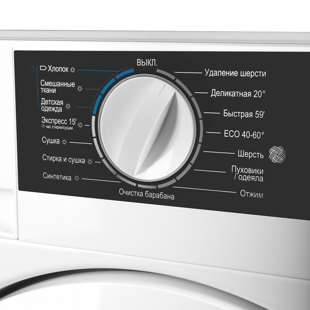 Встраиваемая стиральная машина с сушкой и паром MAUNFELD MBWM1486STWH - фото8
