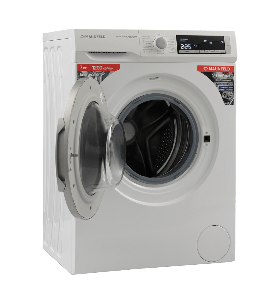 Стиральная машина с инвертором и паром MAUNFELD MFWM127WH200 ST INVERTER SLIM - фото4