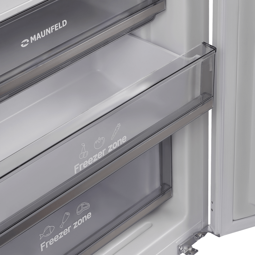 Холодильник-морозильник встраиваемый MAUNFELD MBF193NFW1GR Inverter - фото8