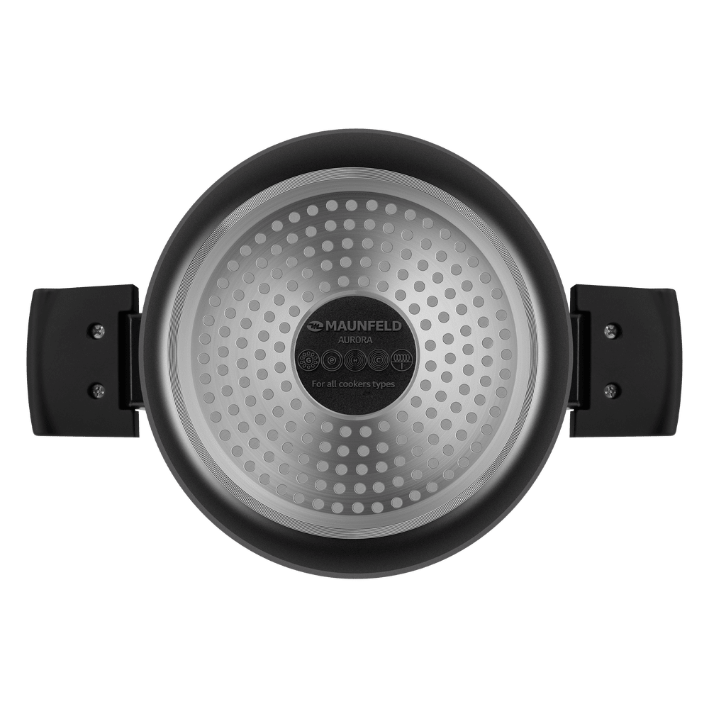 Кастрюля  с крышкой MAUNFELD AURORA MF24ARR1CS из литого алюминия, 24*12см - фото5