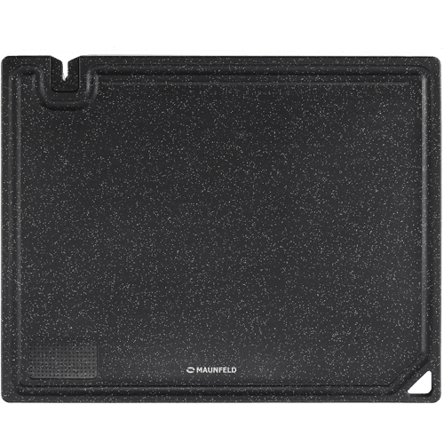 Доска разделочная с ножеточкой MAUNFELD ASTRID MF40ASTR31CB, 40*31,5 см, черный