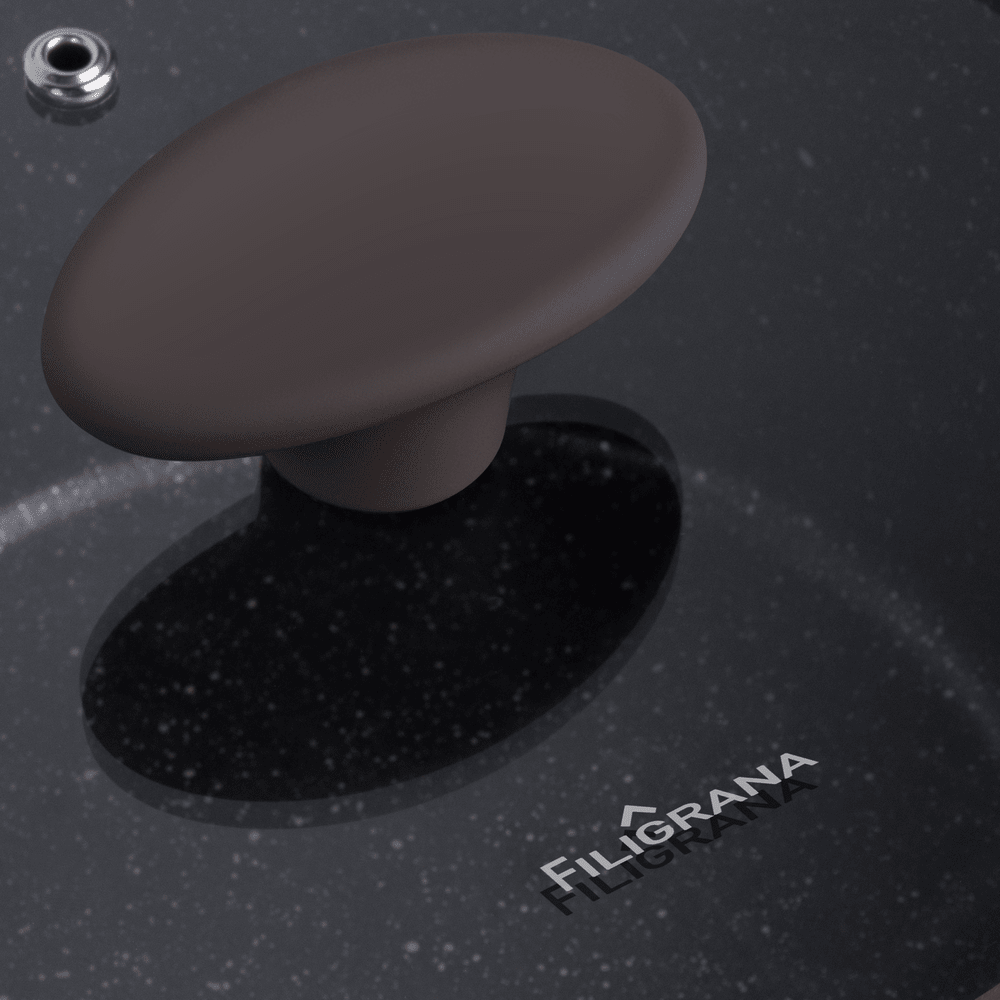 Ковш FILIGRANA EDDA FG18EDD01SP из кованого алюминия со стеклянной крышкой, 18 см - фото9