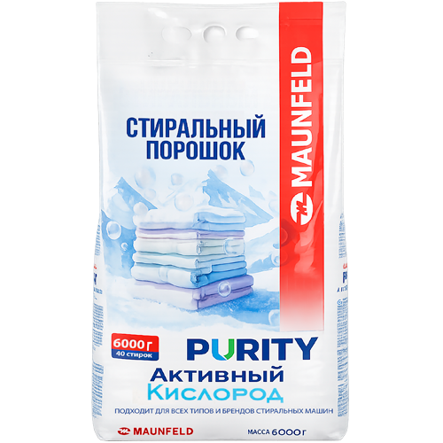 Стиральный порошок  Maunfeld Purity Активный кислород Automat 6000г MVM6000AO