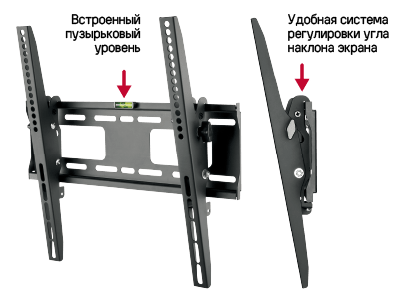 Кронштейн для ТВ наклонный MAUNFELD MTM-3255T, 32"-55" - фото6