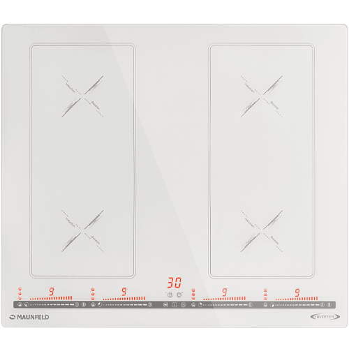 Индукционная варочная панель с&nbsp;объединением зон Bridge Induction MAUNFELD CVI594SB2WHA Inverter