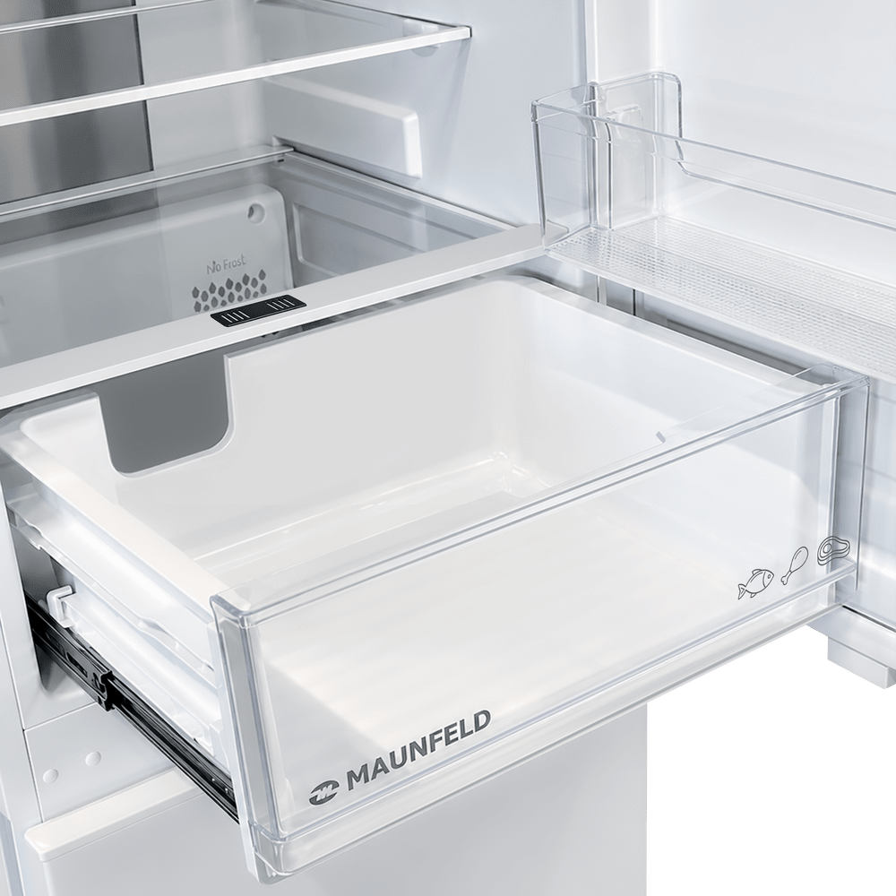 Холодильник-морозильник встраиваемый MAUNFELD MBF1772NFWH Inverter - фото9