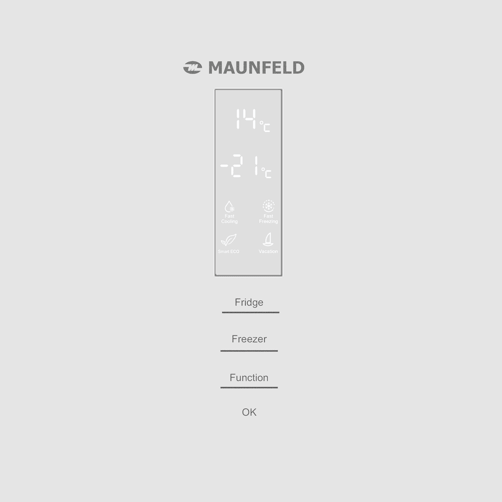 Холодильник MAUNFELD MFF200NFW Matt Inverter - фото9
