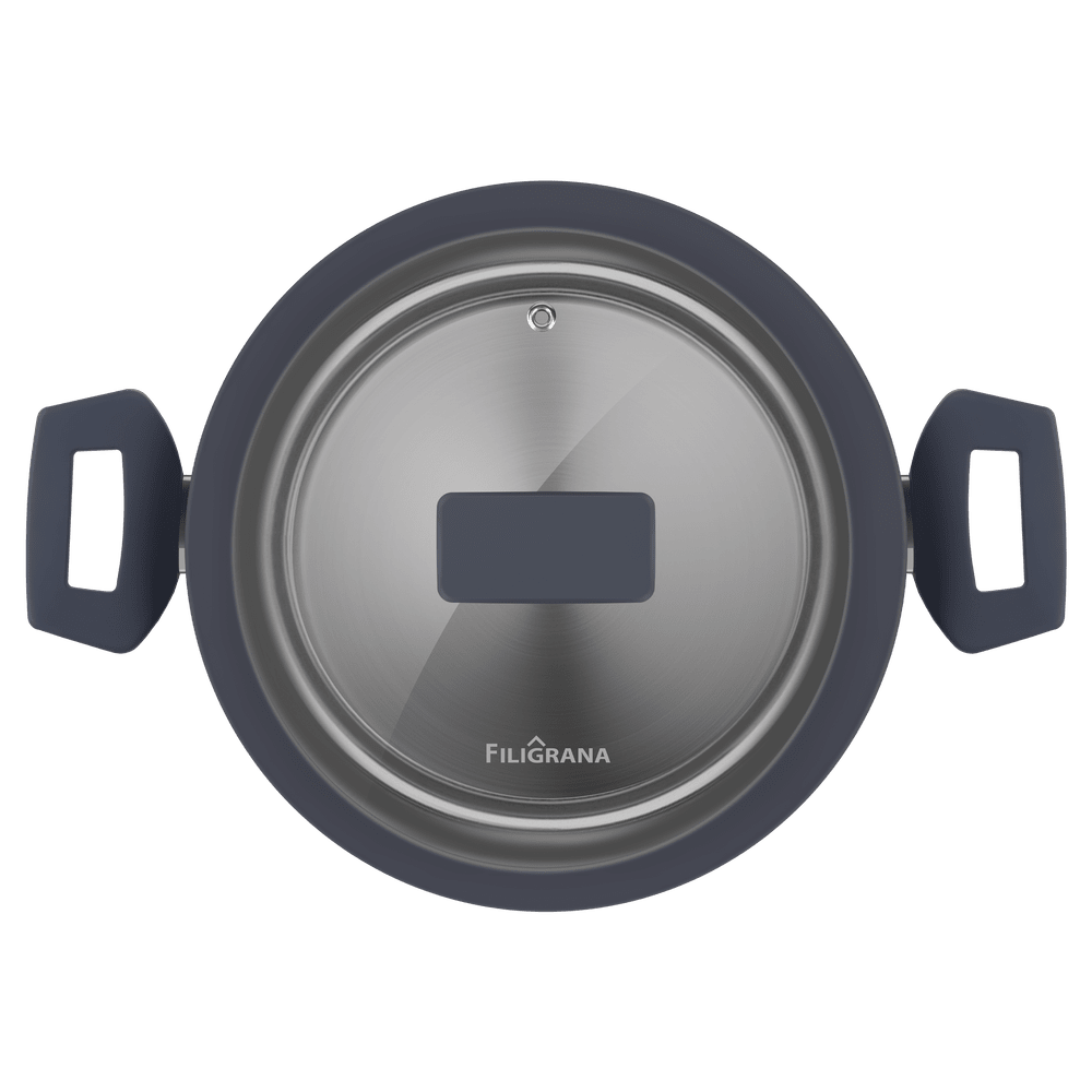 Кастрюля FILIGRANA STELLA FG30STL01CR из нержавеющей стали со стеклянной крышкой, 18  см, 2,6 л. - фото3