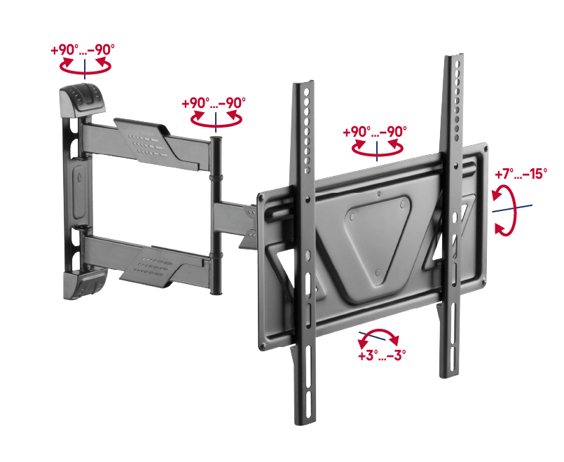 Кронштейн для ТВ наклонно-поворотный MAUNFELD MTM-3255FMDS, 32"-55" - фото2