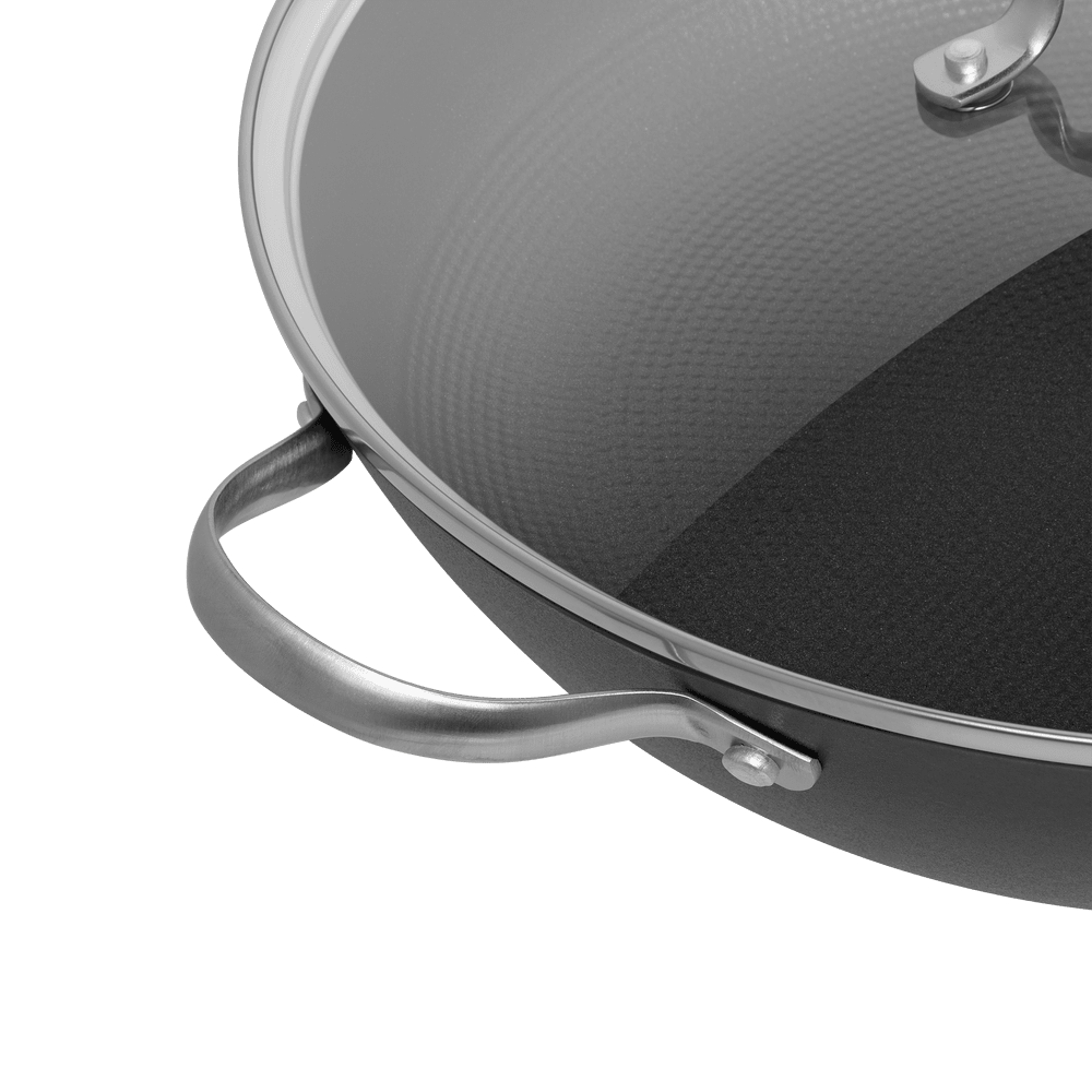 Сковорода-вок MAUNFELD HOWARD MWP32LCL15 из облегченного чугуна со стеклянной крышкой, 32 см - фото8