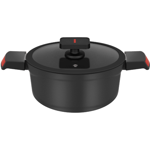 Кастрюля с крышкой MAUNFELD AURORA MF24ARR1CS из литого алюминия, 24*12см