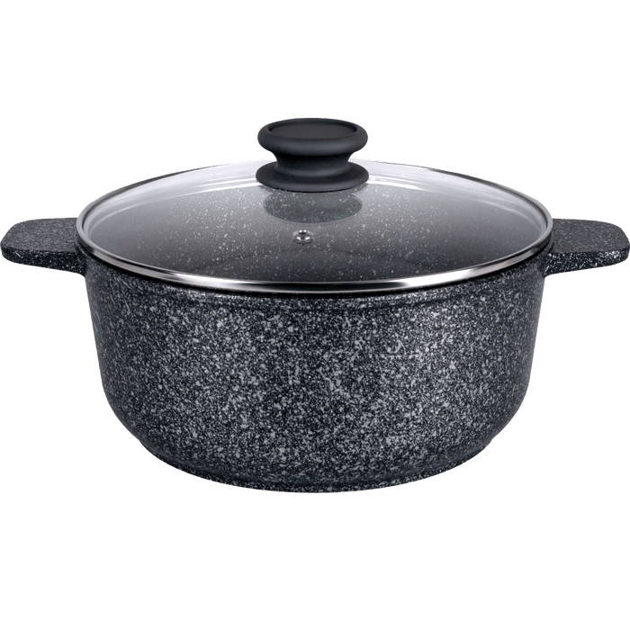 Кастрюля MAUNFELD GRETA MF24GRTT01CR из&nbsp;литого алюминия со&nbsp;стеклянной крышкой, 24&nbsp;см, 4&nbsp;л