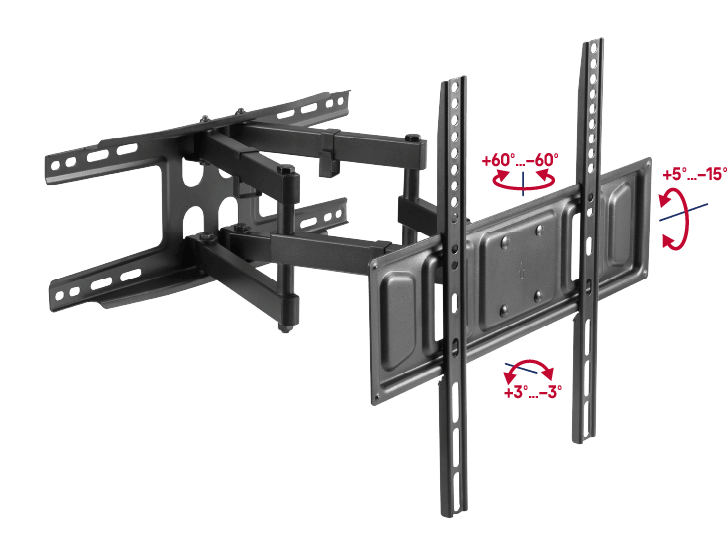 Кронштейн для ТВ наклонно-поворотный MAUNFELD MTM-3270FMD, 32"-70" - фото2