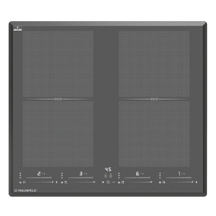 Индукционная варочная панель с&nbsp;двумя Flex Zone и&nbsp;Booster MAUNFELD CVI594SF2DGR