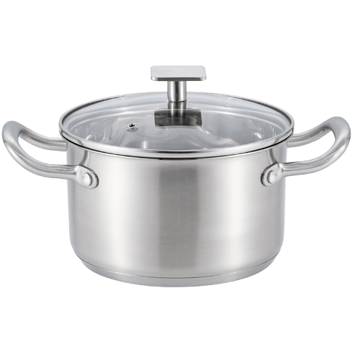 Кастрюля MAUNFELD FLORENCE MF26FR01CR из&nbsp;нержавеющей стали со&nbsp;стеклянной крышкой, 18&nbsp;см, 2,6&nbsp;л