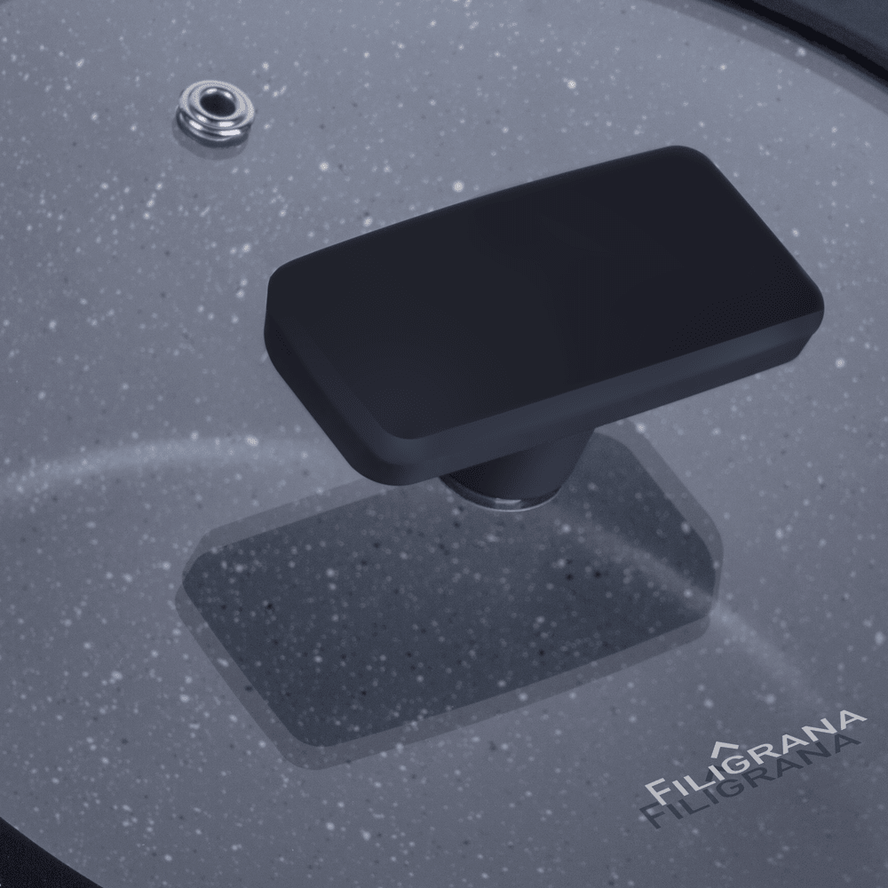 Кастрюля FILIGRANA SAGA FG24SGA01CS из кованого алюминия со стеклянной крышкой, 24 см - фото8