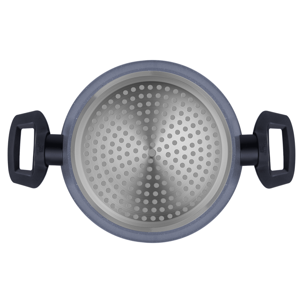 Кастрюля FILIGRANA SAGA FG20SGA01CS из кованого алюминия со стеклянной крышкой, 20 см - фото5