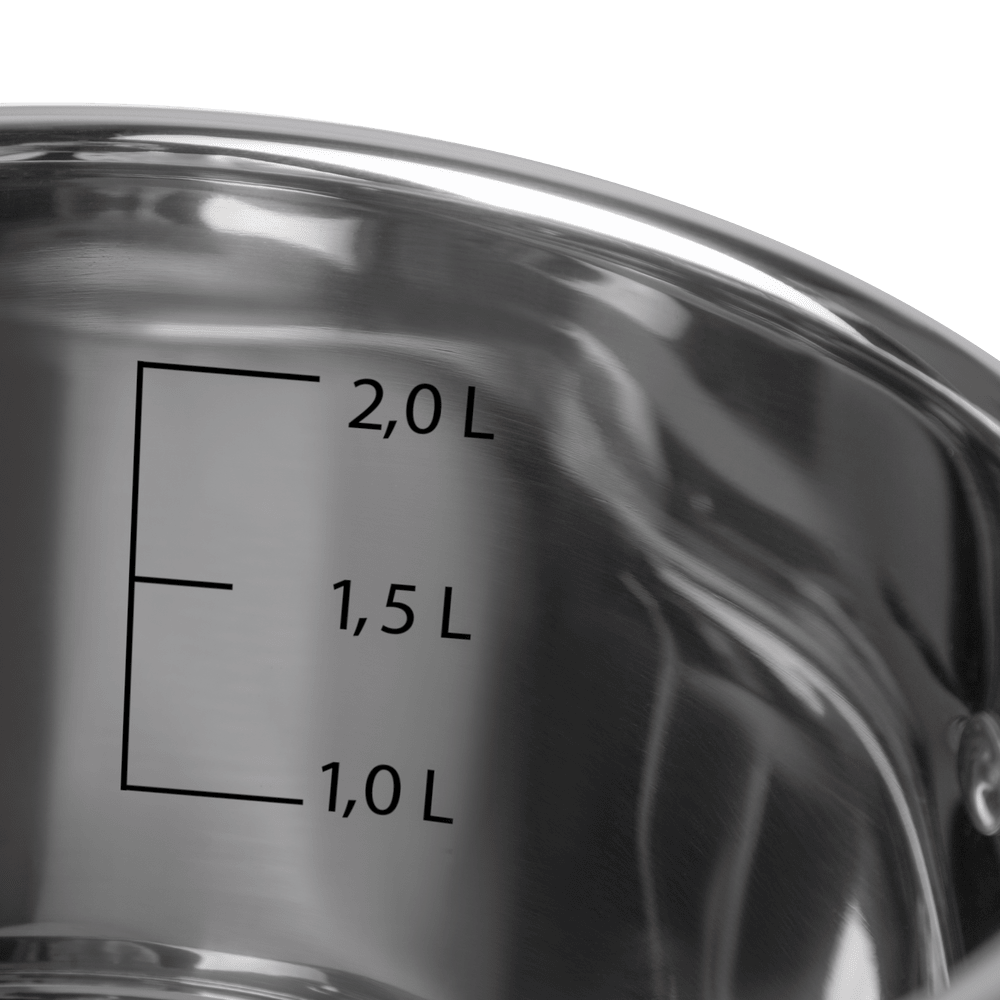 Кастрюля FILIGRANA STELLA FG30STL01CR из нержавеющей стали со стеклянной крышкой, 18  см, 2,6 л. - фото8