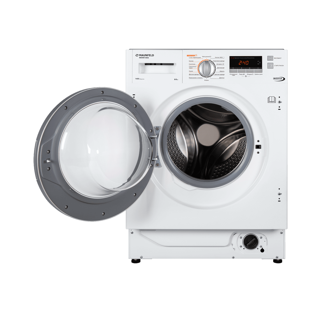 Встраиваемая стиральная машина с сушкой и инвертором MAUNFELD MBWM1486S - фото7