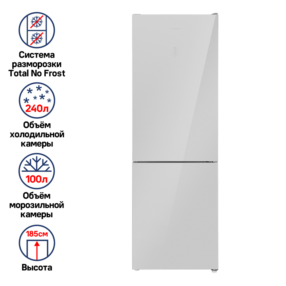 Холодильник MAUNFELD MFF185NFS - фото2