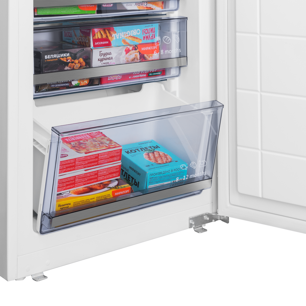 Встраиваемый холодильник LOW FROST с инвертором MAUNFELD MBF193SLFWGR Inverter - фото12