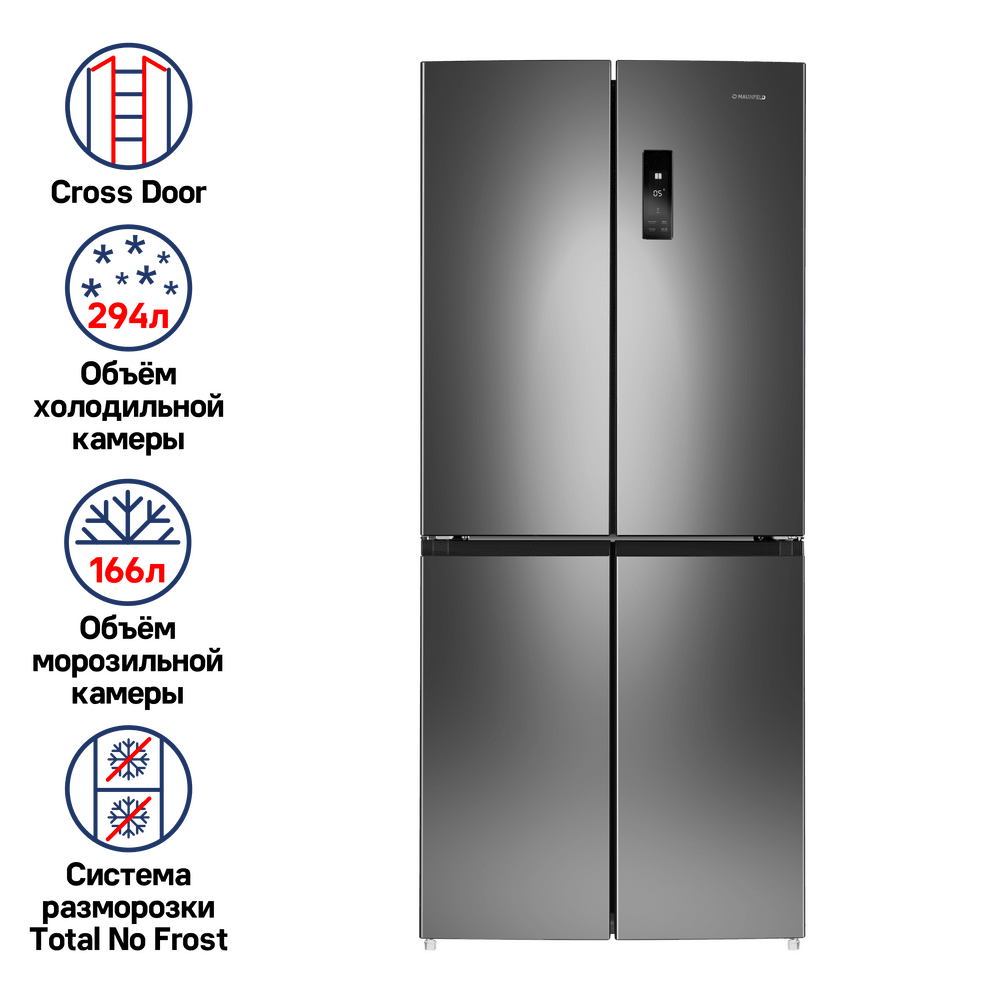 Холодильник с инвертором MAUNFELD MFF181NFSB - фото1