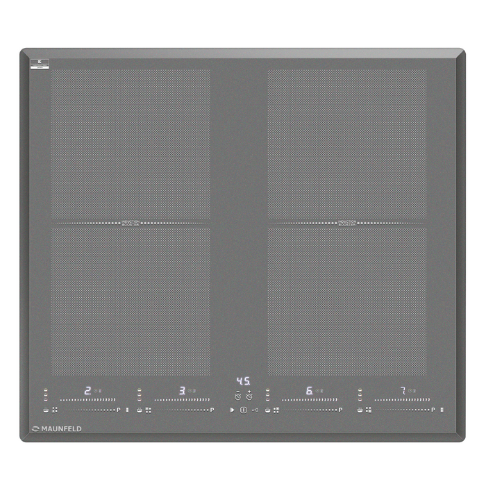 Индукционная варочная панель с&nbsp;двумя Flex Zone и&nbsp;Booster MAUNFELD CVI594SF2LGR