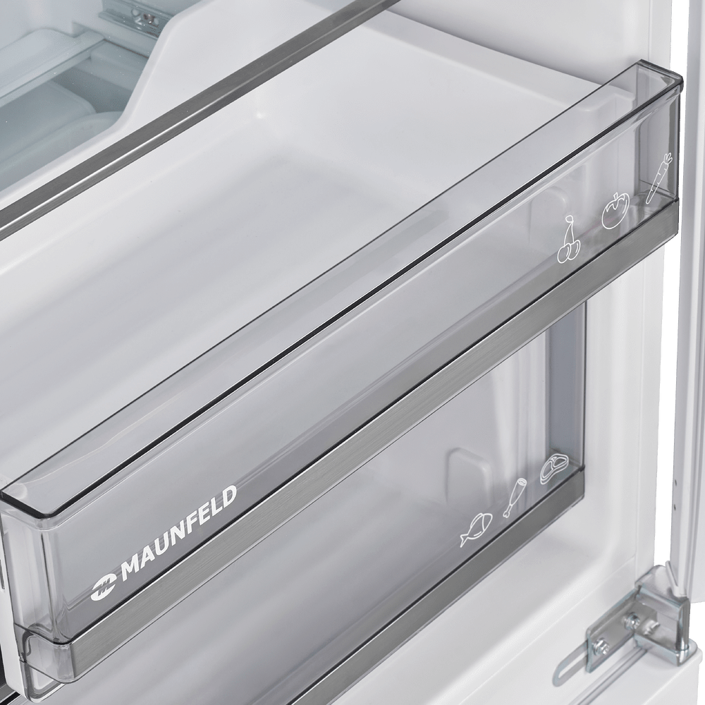 Холодильник-морозильник встраиваемый MAUNFELD MBF17754NFWHGR LUX Inverter - фото12